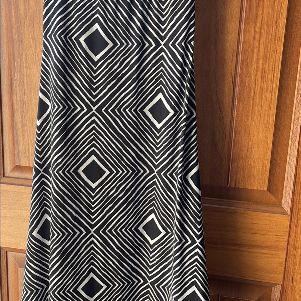 Black and white Strapless dress